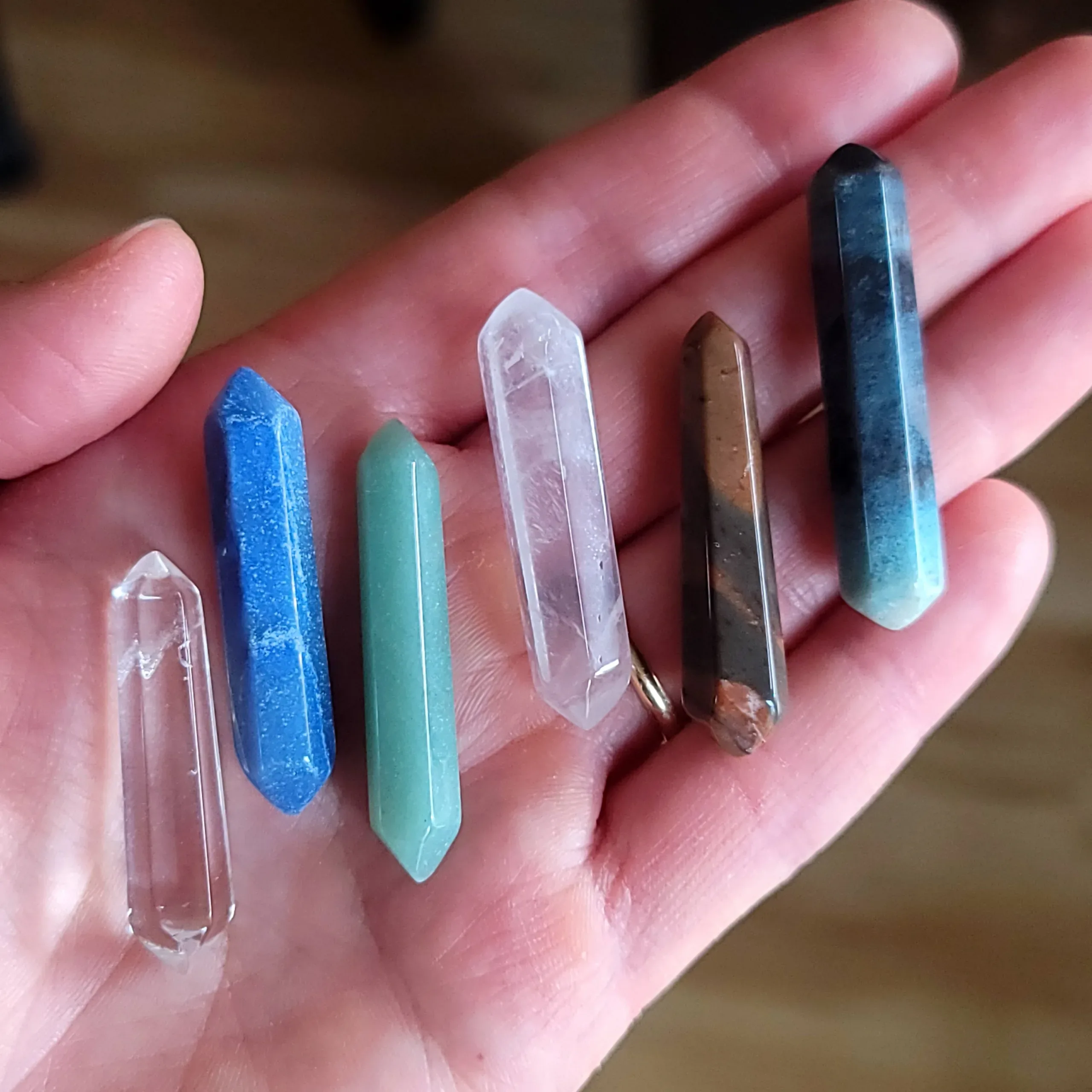 Mini Double-Terminated Crystal Points from Brazil ~1.5"