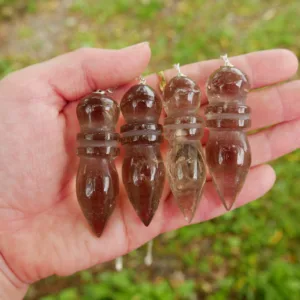 Smoky Quartz Egyptian Karnac Pendulums 2.25-2.5" - Choose Your Own!