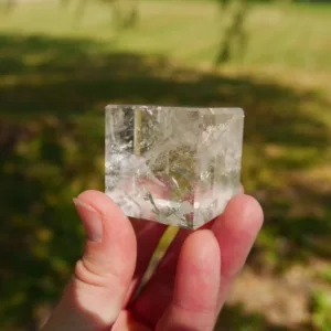 1.4″ Clear Quartz Hexahedron or Cube 4 Oz | Earth Element of the Platonic Solids | Sacred Geometry