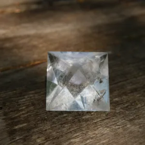 2″ Clear Quartz Octahedron 4.8 Oz | Air Element of the Platonic Solids | Sacred Geometry