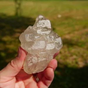 3.25" *Rare* Clear Elestial Quartz from Mozambique 5 oz | Jacare | Fenster | Alligator Quartz