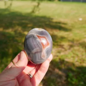 2.5" Shashe River Agate Palm Stone or Gallet from Zimbabwe 5.6 oz
