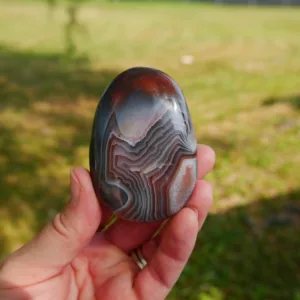 2.75" Shashe River Agate Palm Stone or Gallet from Zimbabwe 4.4 oz