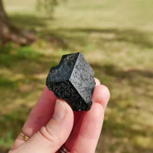 1.5" Naturally Terminated Black Schorl Tourmaline "Mercedes Symbol" | High Quality from Erongo, Namibia
