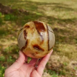 3.3" Huge Septarian Sphere from Mahajanga, Madagascar 2.5 Lbs!