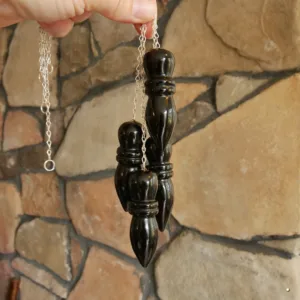 Obsidian Egyptian Karnac Pendulums 2.25-2.5" - Choose Your Own!