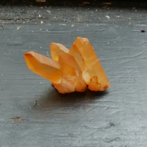 1.5" Large Tangerine Quartz Cluster from Brazil 0.7 oz | Hematite or Ferruginous Quartz