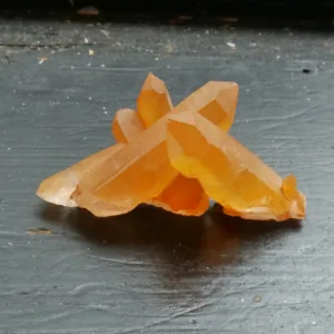 2.5" Large Tangerine Quartz Cluster from Brazil 1.2 oz | Hematite or Ferruginous Quartz