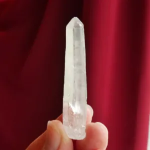 2.25″ Black Phantom Lemurian Raw Crystal Point 0.4 oz