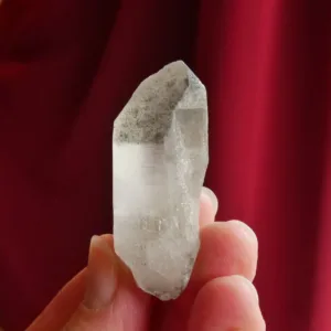 1.75″ Black Phantom Lemurian Raw Crystal Point 0.8 oz