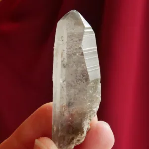 2.4″ Black Phantom Lemurian Raw Crystal Point 0.9 oz