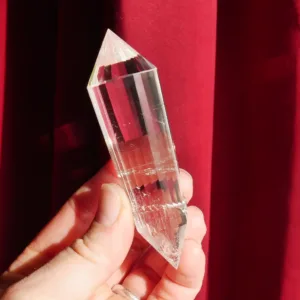 3.5" Sparkling Clear Quartz Vogel with 24 sides from Brazil | Crystal Healing | Energy Tools 2.7 oz