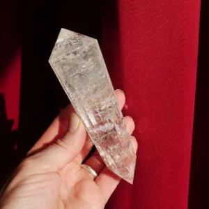 5" Sparkling Clear Quartz Vogel with 12 sides from Brazil | Crystal Healing | Energy Tools 7.2 oz
