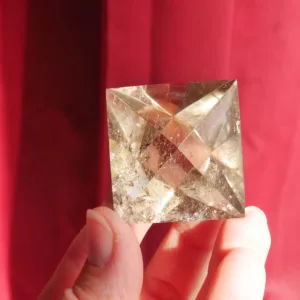 1.5″ Smoky Quartz Octahedron Crystal 1.9 Oz | Air Element of the Platonic Solids | Sacred Geometry