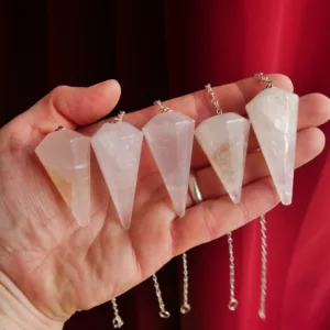 1.5" Rose Quartz Pendulums from Brazil - Choose Your Own!