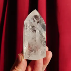 3.2" Clear Quartz Point with Penetrator, Bridge or Inner Child Point (Crystal Inside a Crystal)