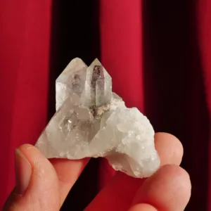 1.25" Garden Quartz Cluster | Clear Quartz with Chlorite Inclusion