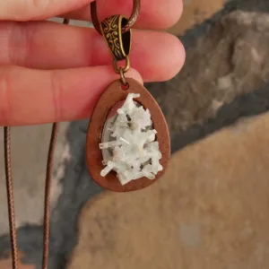 Raw Aquamarine Cluster Necklace from Africa