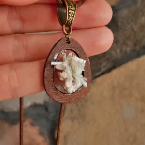 Raw Aquamarine Cluster Necklace from Africa