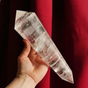 10" Singing Clear Quartz Vogel with 24 sides from Brazil | Crystal Healing | Energy Tools 3 Lb 1.2 oz