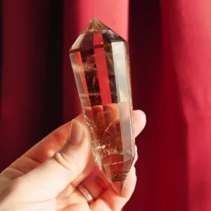 4" Smoky Quartz Vogel with 12 sides from Brazil | Crystal Healing | Energy Tools 5.4 oz