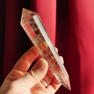 5" *SINGING* Smoky Quartz Vogel with 12 sides from Brazil | Crystal Healing | Energy Tools 3.7 oz