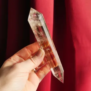 5.6" *SINGING* Smoky Quartz Vogel with 12 sides from Brazil | Crystal Healing | Energy Tools 5.3 oz