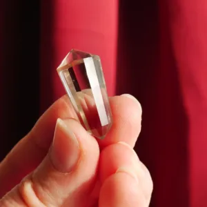 1" Smoky Quartz Mini Vogel with 12 sides | Crystal Healing | Energy Tools 0.2 oz