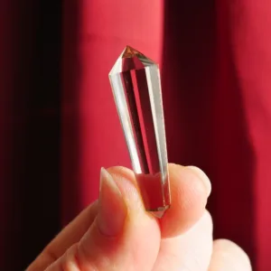 1.5" Smoky Quartz Mini Vogel with 12 sides | Crystal Healing | Energy Tools 0.3 oz