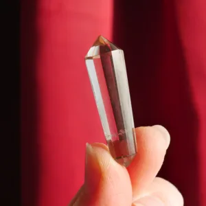 1.5" Smoky Quartz Mini Vogel with 12 sides | Crystal Healing | Energy Tools 0.3 oz