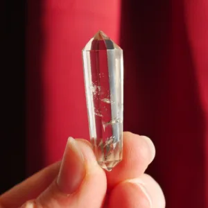 1.5" Smoky Quartz Mini Vogel with 12 sides | Crystal Healing | Energy Tools 0.3 oz