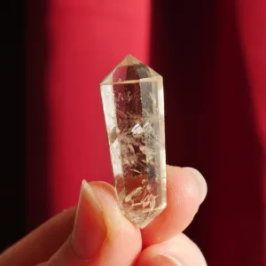 1.25" Smoky Quartz Mini Vogel with 12 sides | Crystal Healing | Energy Tools 0.3 oz
