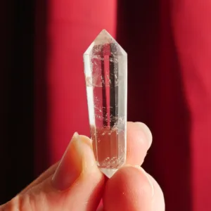 1.5" Clear Quartz Mini Vogel with 12 sides | Crystal Healing | Energy Tools 0.3 oz