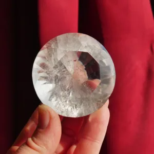 2" XL Clear Quartz Diamond Brilliant Cut Crystal Carving 531 Carat