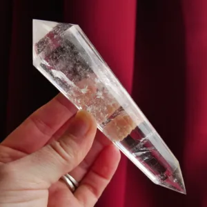 5.25" Clear Quartz Vogel with 24 sides from Brazil | Crystal Healing | Energy Tools 5.9 oz