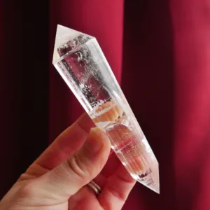 4.5" Clear Quartz Vogel with 24 sides from Brazil | Crystal Healing | Energy Tools 3.7 oz