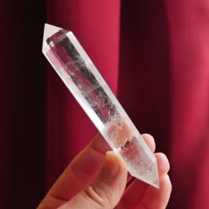 4.4" Clear Quartz Vogel with 12 sides from Brazil | Crystal Healing | Energy Tools 2.5 oz