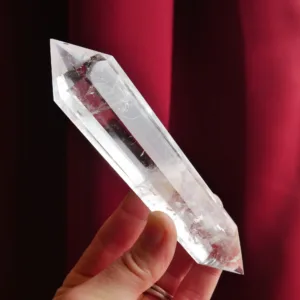 5.5" *SINGING* Clear Quartz FLAT Vogel with 12 sides from Brazil | Crystal Healing | Energy Tools 5.4 oz