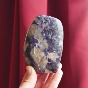 3.75" Sparkling Lepidolite and Smoky Quartz Freeform, 1.3 Lbs