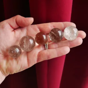 0.75" Natural Smoky Quartz Crystal Sphere from Brazil