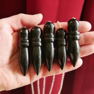 Obsidian Egyptian Karnac Pendulums 2.25-2.5" - Choose Your Own!