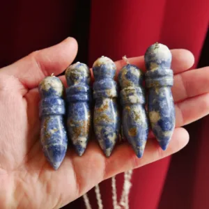 Large Sodalite Egyptian Karnac Pendulum 2.25-2.5"