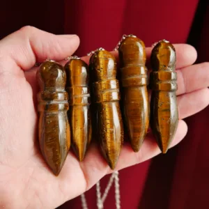 Tigers Eye Egyptian Karnac Pendulums 2.25-2.5" - Choose Your Own!