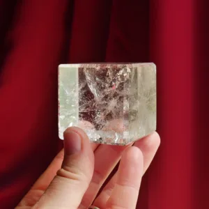 1.75″ Clear Quartz Hexahedron or Cube 8.2 Oz | Earth Element of the Platonic Solids | Sacred Geometry