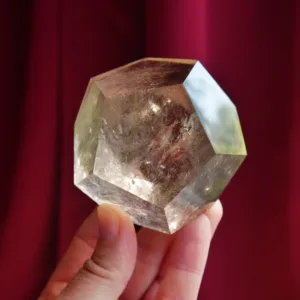 2.25″ Natural Smoky Quartz Dodecahedron Crystal 13.9 Oz | Aether or Universe Element of the Platonic Solids | Sacred Geometry