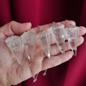 Clear Quartz Pendulums from Brazil 2.25-2.5" - Choose Your Own!