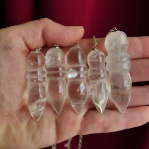 Clear Quartz Egyptian Karnac Pendulums 2.25-2.5" - Choose Your Own!