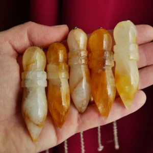 Golden Healer Quartz Egyptian Karnac Pendulums | Hematoid Quartz | Choose Your Own!