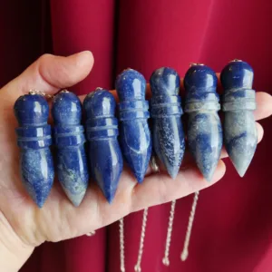 Large Sodalite Egyptian Karnac Pendulum 2.25-2.5"