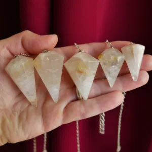 Golden Healer Pendulums from Brazil 1.5" - Choose Your Own!
